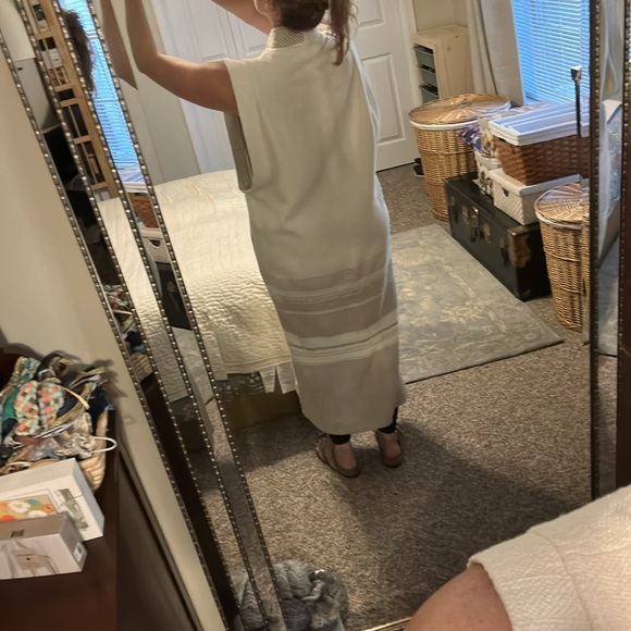 Jesamie handwoven mandarin collared duster - Picture 3 of 6